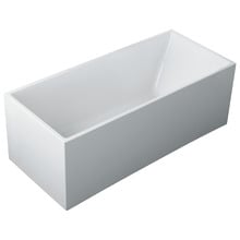 Cubiz Gloss White Acrylic Freestanding Bath